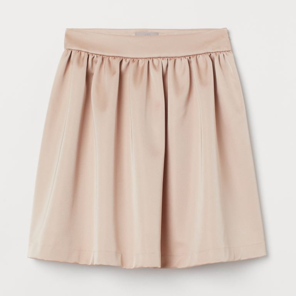 H&M satin pink skirt